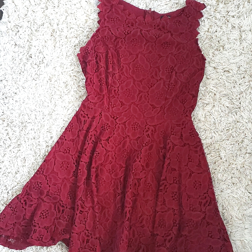 Ruby floral lace dress